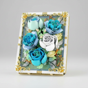 Blauwe rozen schilderij | Bouwsteentjes