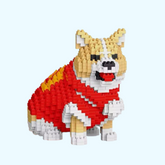 Grappige Welsh Corgi | Bouwsteentjes