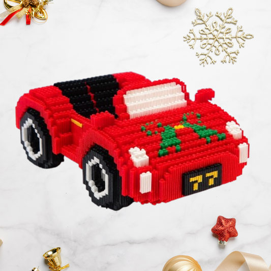 Kerst auto | Bouwsteentjes