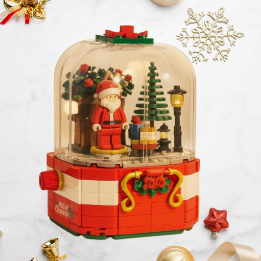 Kerstman | muziekdoos | Bouwsteentjes