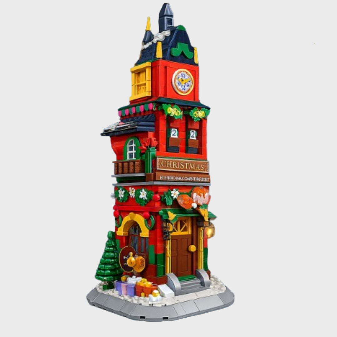Kerst toren | Bouwsteentjes