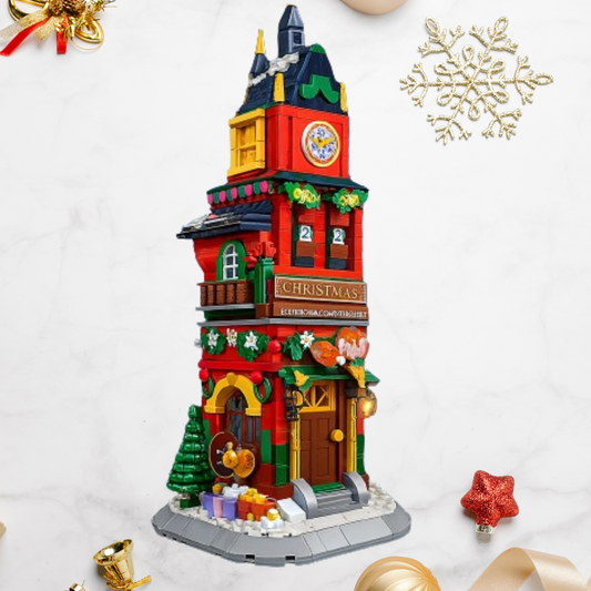 Kerst toren | Bouwsteentjes