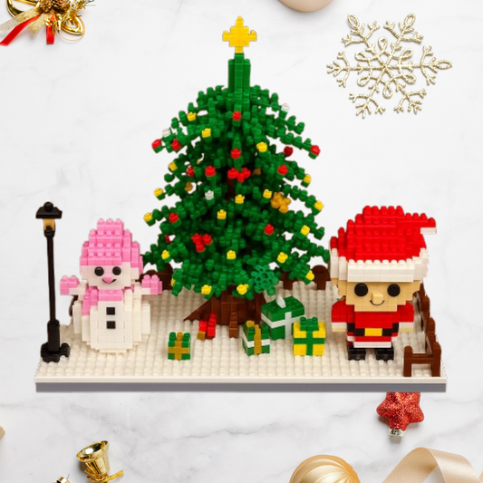 Kerst bouwplaat | Bouwsteentjes