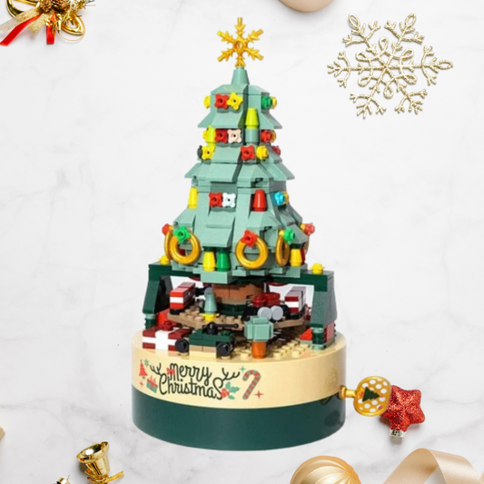 Kerstboom muziekdoos | Bouwsteentjes