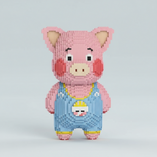 Schattig varken | Bouwsteentjes