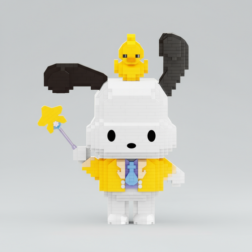 Hond met badeend | Bouwsteentjes