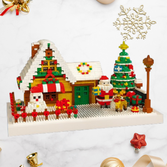 Huis van kerstman | Bouwsteentjes