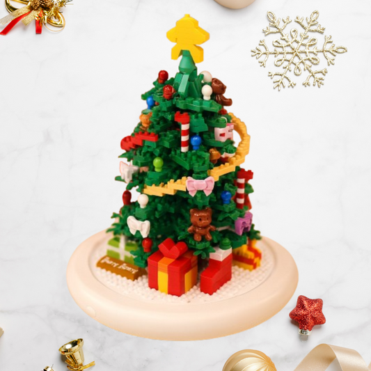 Versierde kerstboom | Bouwsteentjes