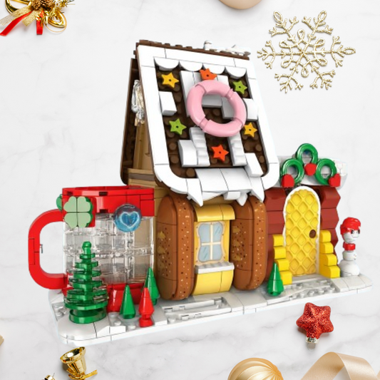 Cake huis pennenhouder | Bouwsteentjes