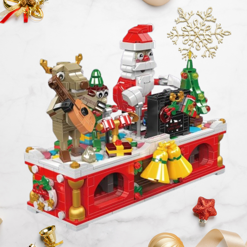 Muzikaal kerstdorp | Bouwsteentjes