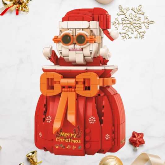 Kerstman in zakje | Bouwsteentjes