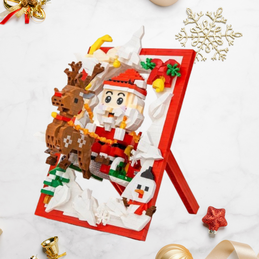 3D kerstschilderij | Bouwsteentjes