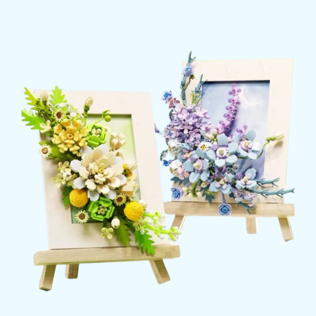 Bloemen schilderij | Bouwsteentjes