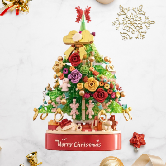 Kerstboom muziekdoos | Bouwsteentjes