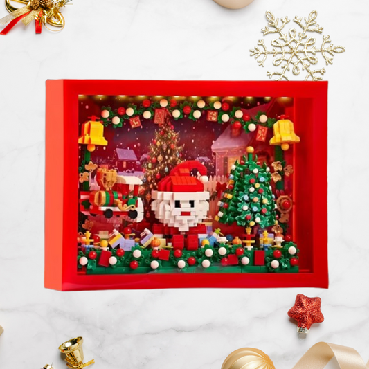 Prachtige kerst schilderij | Bouwsteentjes
