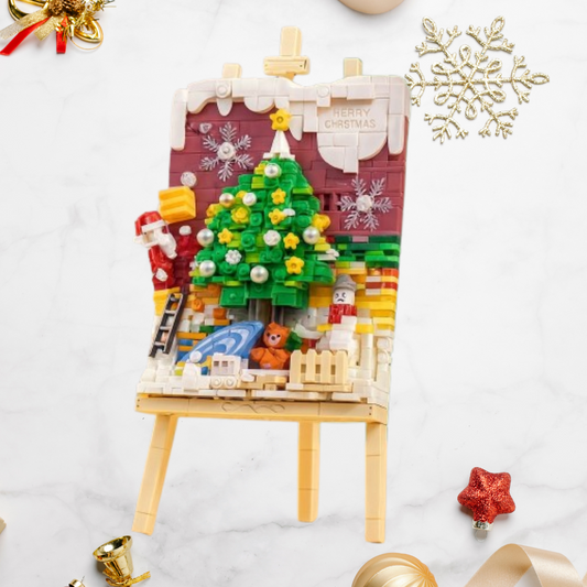 Kerst schilderij | Bouwsteentjes