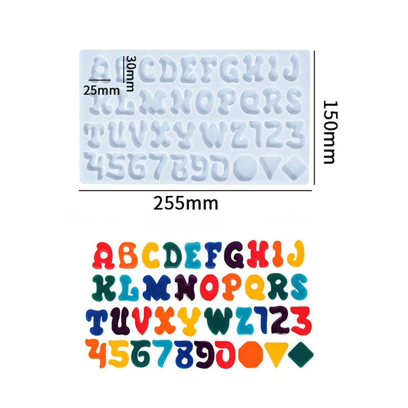 Siliconen Mal Alfabet | Epoxy