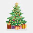 5D kerstboom | Diamond painting