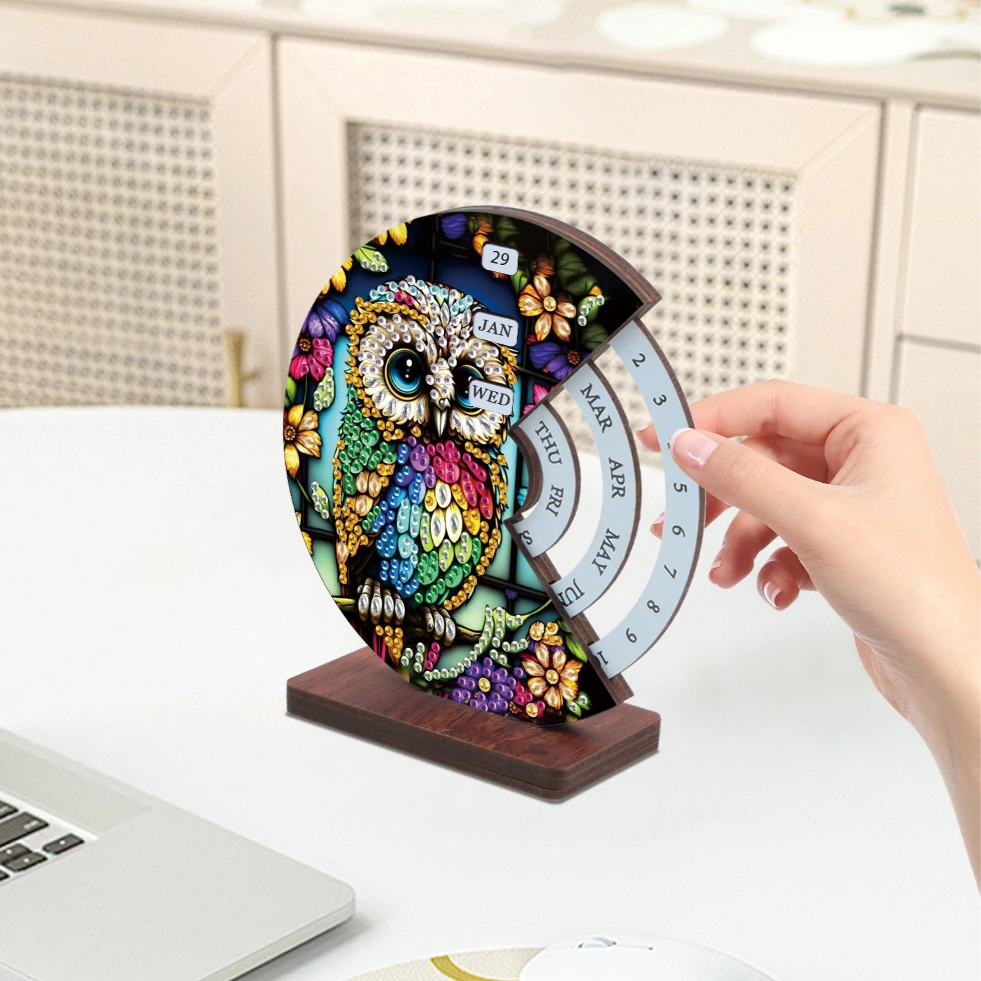 Gekleurde uil | Kalender | Diamond painting