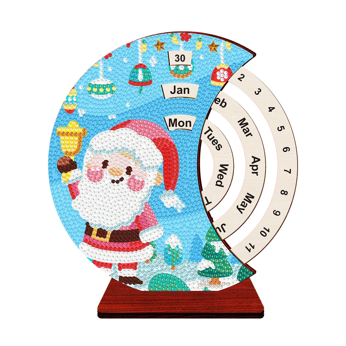 Kerstman met bel | Kalender | Diamond painting