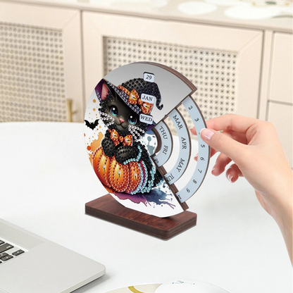 Halloween kat | Kalender | Diamond painting