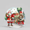5D Kerstman bij trein | Diamond painting