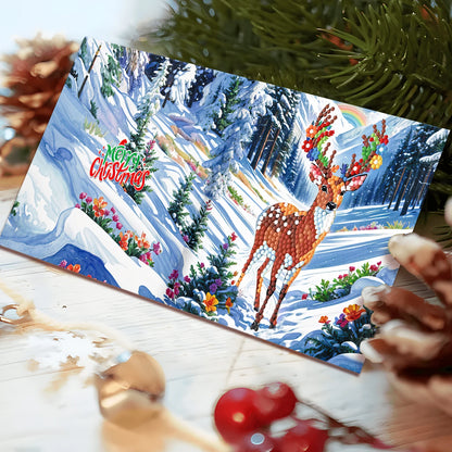 Kerstkaarten  | 12 stuks | Diamond Painting