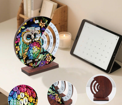 Gekleurde uil | Kalender | Diamond painting