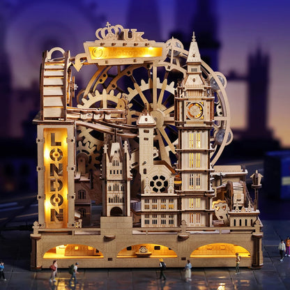 Londen 3D Knikker Baan | Houten Bouwpakketten