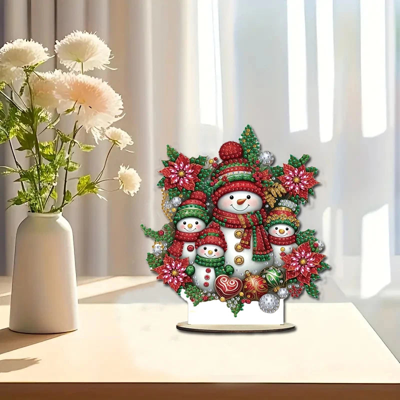 5D Sneeuwpoppen familie | Diamond painting