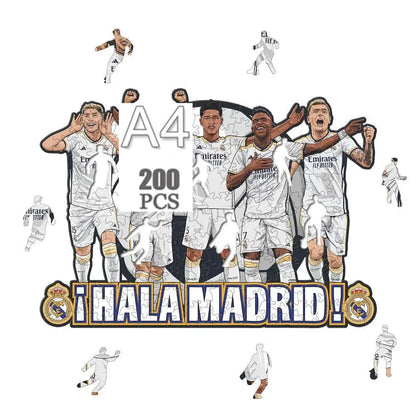 Real Madrid 5 Spelers | Houten Puzzel