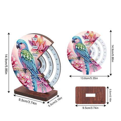 Blauwe vogel | Kalender | Diamond painting
