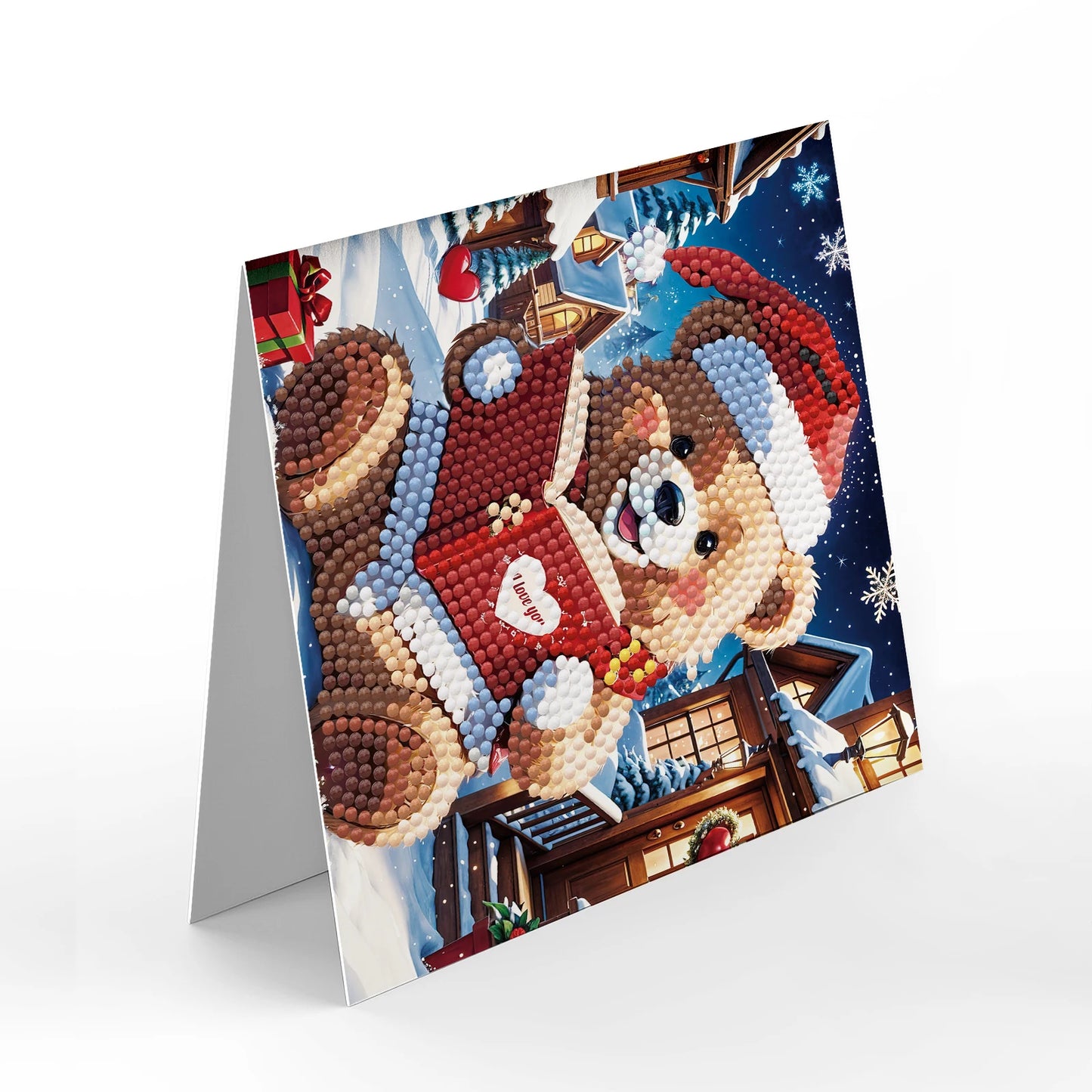Kerstkaarten  | 12 stuks | Diamond Painting