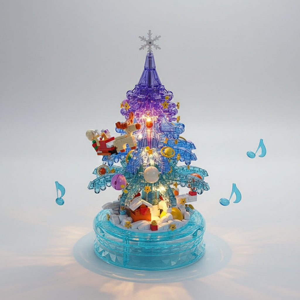 Fantasie kerstboom | muziekdoos | Bouwsteentjes