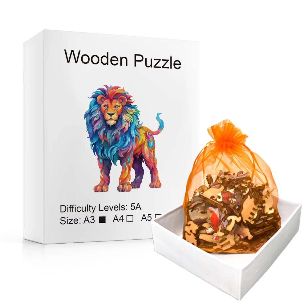 Stoere Leeuw  | Houten Puzzel