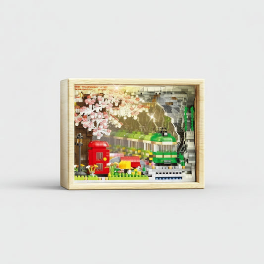 Muurschilderij | Bouwsteentjes