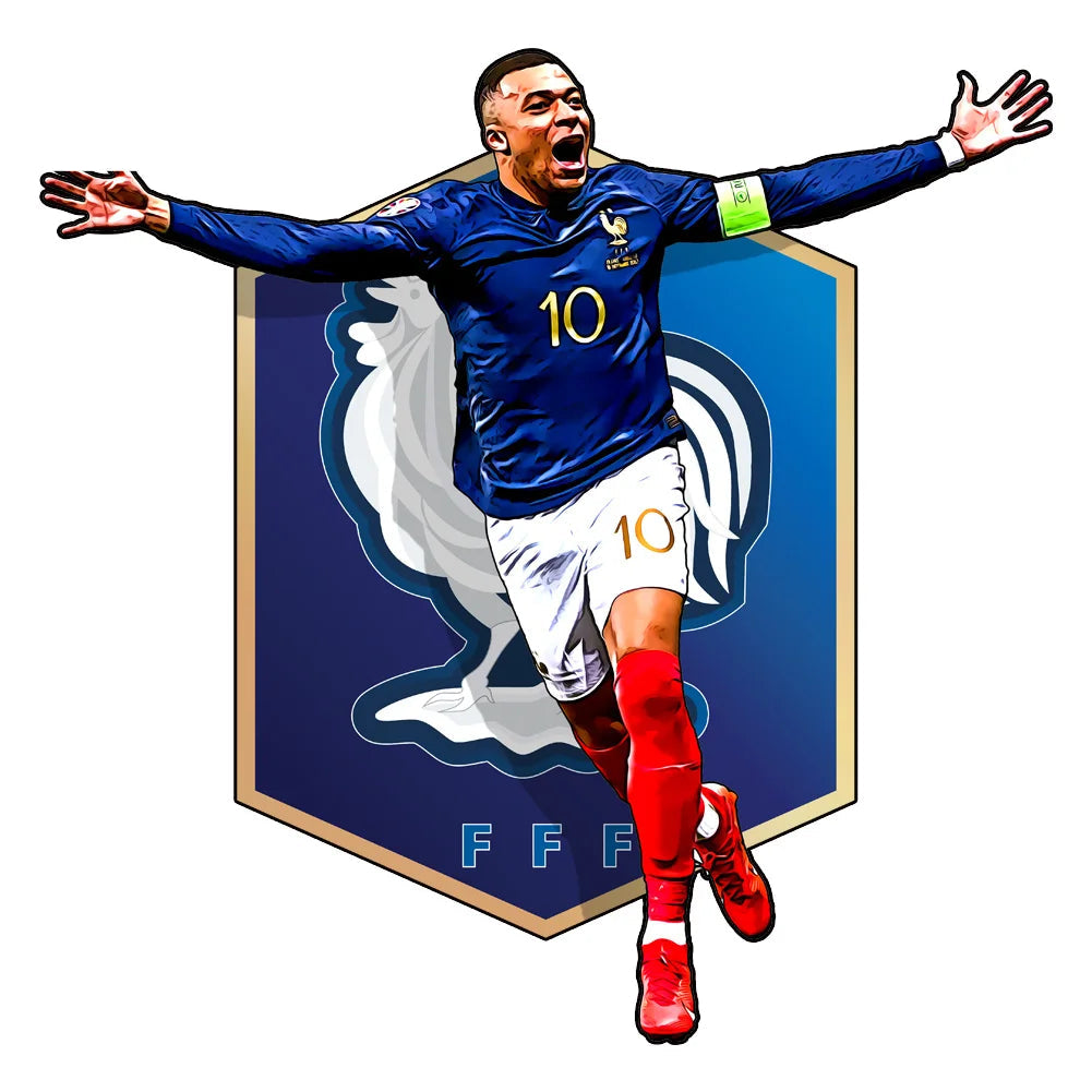 Mbappé Frankrijk Thuisshirt | Houten Puzzel