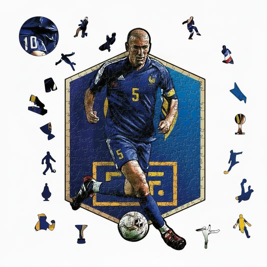 Zinédine Zidane | Houten Puzzel