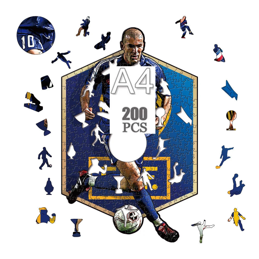 Zinédine Zidane | Houten Puzzel
