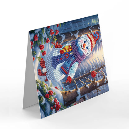 Kerstkaarten  | 12 stuks | Diamond Painting