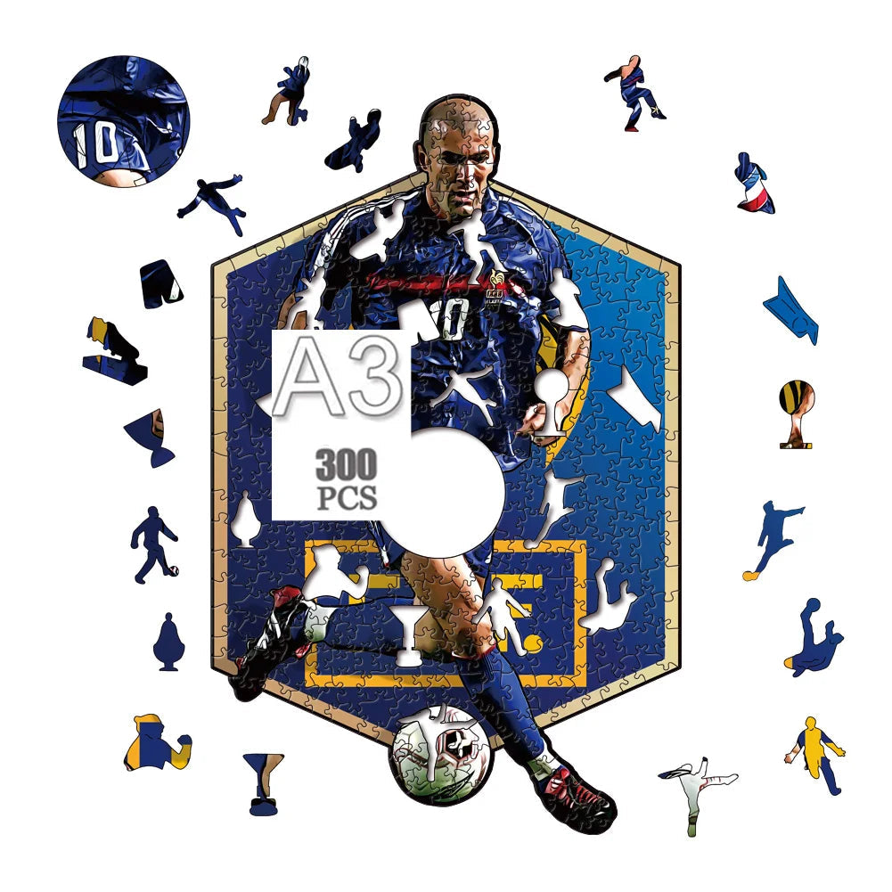 Zinédine Zidane | Houten Puzzel