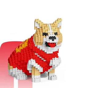 Grappige Welsh Corgi | Bouwsteentjes