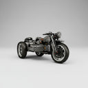 Mechanische Retro Driewieler Motor | Bouwsteentjes
