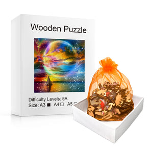 Kleurrijke Zon  | Houten Puzzel