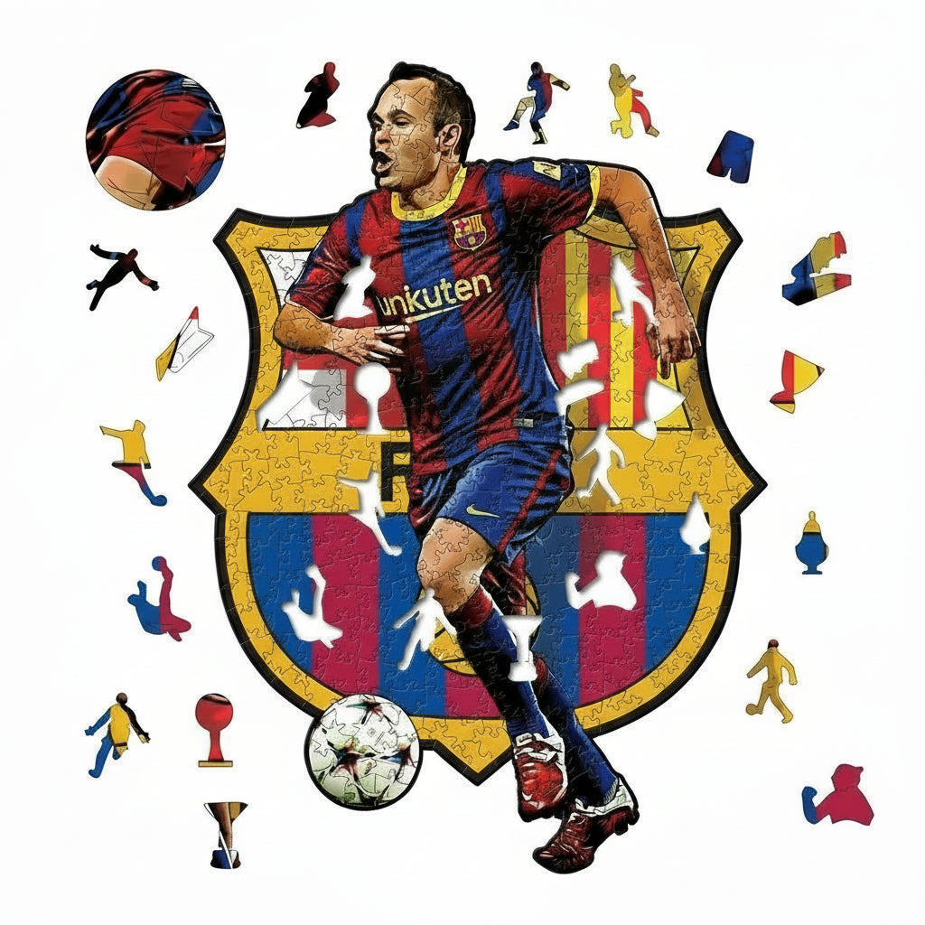 Andrés Iniesta | Houten Puzzel