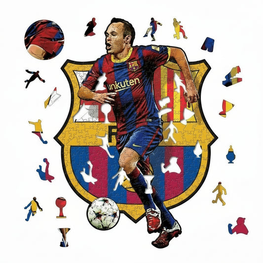 Andrés Iniesta | Houten Puzzel