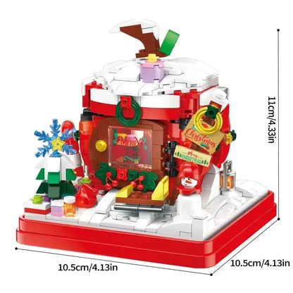 Kerstappel in cadeautje | Bouwsteentjes