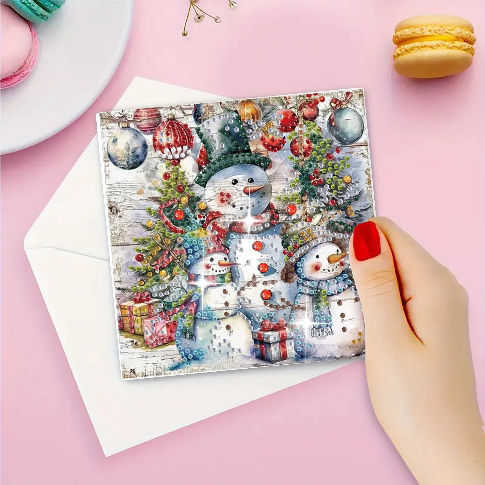 Diverse kerstkaarten | 6 stuks | Diamond Painting