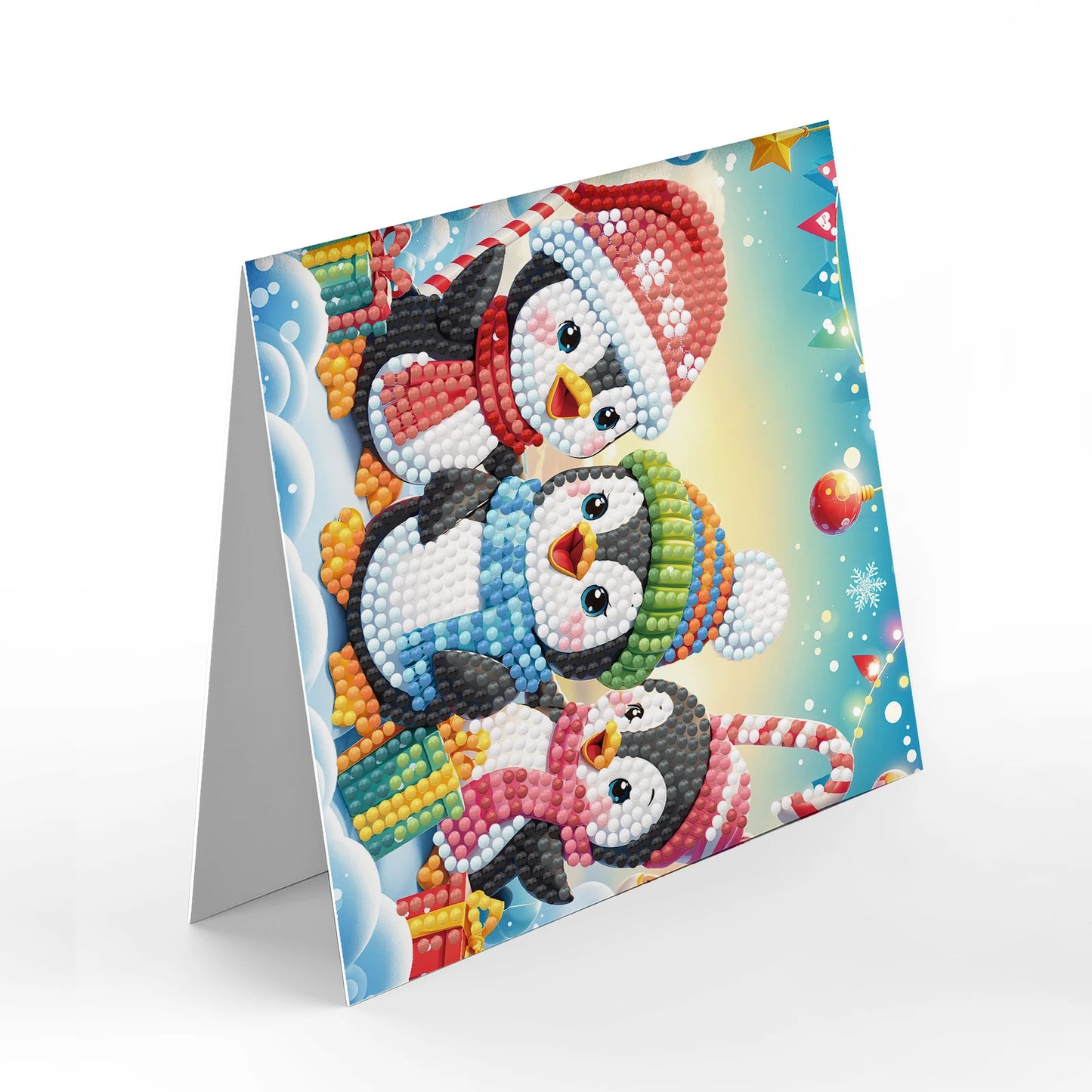 Kerstkaarten  | 12 stuks | Diamond Painting