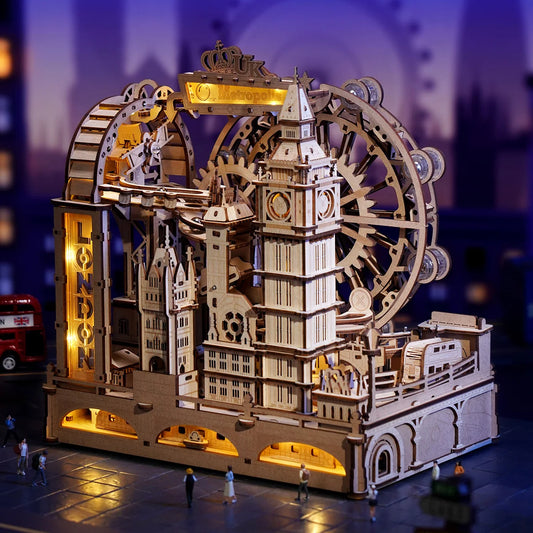 Londen 3D Knikker Baan | Houten Bouwpakketten